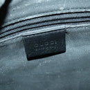 GUCCI Bamboo Shoulder Bag Leather 2way Black Gold 001 1638 2123 Auth 155635-19