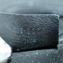 GUCCI Bamboo Shoulder Bag Leather 2way Black Gold 001 1638 2123 Auth 155635-22