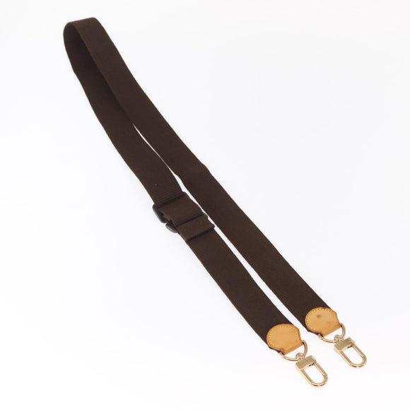 LOUIS VUITTON Adjustable Shoulder Strap Canvas 31.5""-50"" Brown LV Auth 155638
