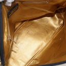 Gianni Versace Hand Bag PVC Leather 2way Yellow Gold Auth 155640-12