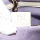 GUCCI Flora Tote Bag Leather White Gold 336777 Auth 155641V-11