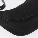 CELINE C Macadam Canvas Hand Bag Black Silver Auth 155645-10