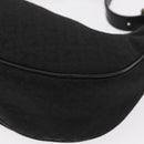 CELINE C Macadam Canvas Hand Bag Black Silver Auth 155645-13
