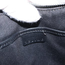 CELINE C Macadam Canvas Hand Bag Black Silver Auth 155645-15