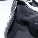 CELINE C Macadam Canvas Hand Bag Black Silver Auth 155645-18