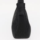 CELINE C Macadam Canvas Hand Bag Black Silver Auth 155645-5