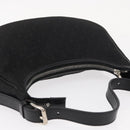 CELINE C Macadam Canvas Hand Bag Black Silver Auth 155645-6