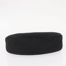 CELINE C Macadam Canvas Hand Bag Black Silver Auth 155645-9