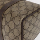 GUCCI GG Supreme Web Sherry Line Boston Bag PVC Beige Gold 40 02 006 Auth 155649-14