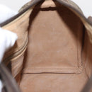 GUCCI GG Supreme Web Sherry Line Boston Bag PVC Beige Gold 40 02 006 Auth 155649-19