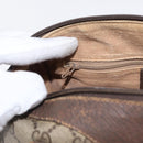 GUCCI GG Supreme Web Sherry Line Boston Bag PVC Beige Gold 40 02 006 Auth 155649-21