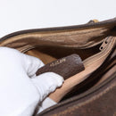 GUCCI GG Supreme Web Sherry Line Boston Bag PVC Beige Gold 40 02 006 Auth 155649-12