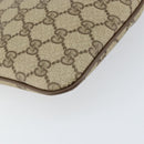 GUCCI GG Supreme Web Sherry Line Bag PVC Beige Gold 904 02 047 Auth 155650-16