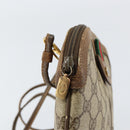 GUCCI GG Supreme Web Sherry Line Bag PVC Beige Gold 904 02 047 Auth 155650-18