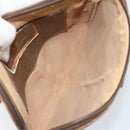 GUCCI GG Supreme Web Sherry Line Bag PVC Beige Gold 904 02 047 Auth 155650-10