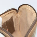 GUCCI GG Supreme Web Sherry Line Bag PVC Beige Gold 904 02 047 Auth 155650-20