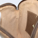 GUCCI GG Supreme Web Sherry Line Bag PVC Beige Gold 904 02 047 Auth 155650-21