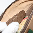 GUCCI GG Supreme Web Sherry Line Bag PVC Beige Gold 904 02 047 Auth 155650-12