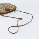 GUCCI GG Supreme Web Sherry Line Bag PVC Beige Gold 904 02 047 Auth 155650-7