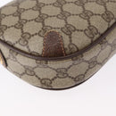 GUCCI GG Supreme Web Sherry Line Bag PVC Beige Gold 156 02 066 Auth 155651-12