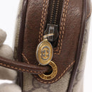 GUCCI GG Supreme Web Sherry Line Bag PVC Beige Gold 156 02 066 Auth 155651-15