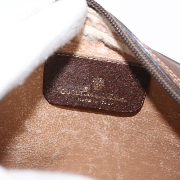 GUCCI GG Supreme Web Sherry Line Bag PVC Beige Gold 156 02 066 Auth 155651