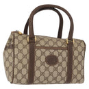 GUCCI GG Supreme Hand Bag PVC Beige Gold 000 101 0093 Auth 155653-1