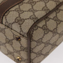 GUCCI GG Supreme Hand Bag PVC Beige Gold 000 101 0093 Auth 155653-13