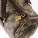 GUCCI GG Supreme Hand Bag PVC Beige Gold 000 101 0093 Auth 155653-14