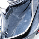 GUCCI GG Supreme Sherry Line Hand Bag PVC Navy Red 41 02 079 Auth 155654-21