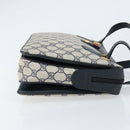 GUCCI GG Supreme Sherry Line Hand Bag PVC Navy Red 41 02 079 Auth 155654-4