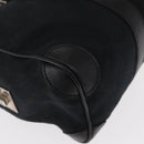 GUCCI GG Canvas Hand Bag Black Silver 000 0851 3754 Auth 155656-16