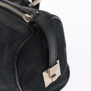 GUCCI GG Canvas Hand Bag Black Silver 000 0851 3754 Auth 155656-18