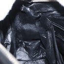 GUCCI GG Canvas Hand Bag Black Silver 000 0851 3754 Auth 155656-21