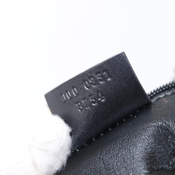 GUCCI GG Canvas Hand Bag Black Silver 000 0851 3754 Auth 155656
