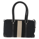 GUCCI GG Canvas Hand Bag Black Silver 000 0851 3754 Auth 155656-2