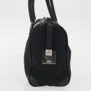 GUCCI GG Canvas Hand Bag Black Silver 000 0851 3754 Auth 155656-4