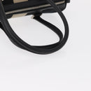 GUCCI GG Canvas Hand Bag Black Silver 000 0851 3754 Auth 155656-7