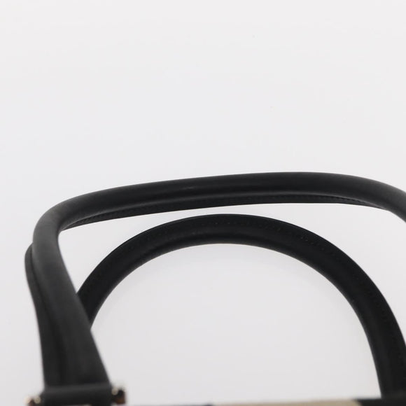 GUCCI GG Canvas Hand Bag Black Silver 000 0851 3754 Auth 155656