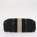 GUCCI GG Canvas Hand Bag Black Silver 000 0851 3754 Auth 155656-5