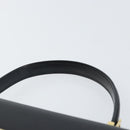 Salvatore Ferragamo Gancini Hand Bag Leather Black Gold Auth 155657-8