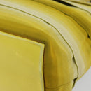 Salvatore Ferragamo Vala Chain Tote Bag Canvas Yellow Silver Auth 155658-9