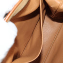 CELINE Macadam Canvas Pouch PVC Leather Brown Gold Auth 155659V-20