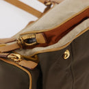 PRADA Hand Bag Canvas Beige Gold Auth 155660-10