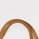 PRADA Hand Bag Canvas Beige Gold Auth 155660-8