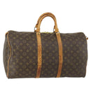 LOUIS VUITTON Monogram Keepall 50 Boston Bag M41426 LV Auth 155661-1