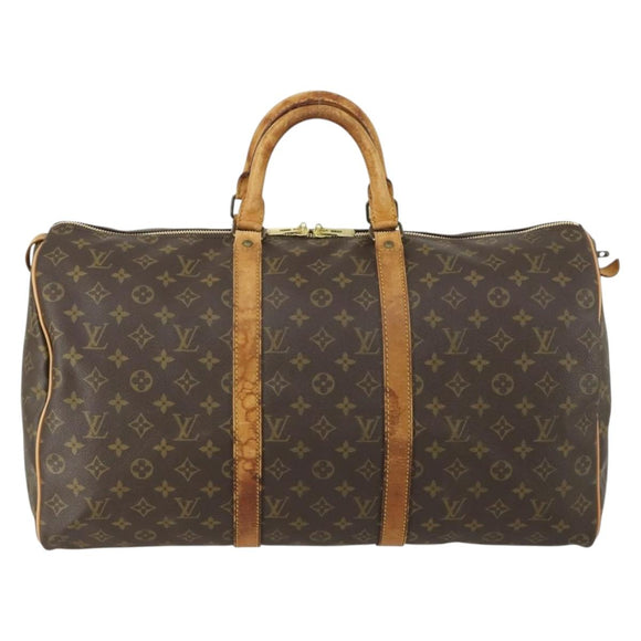 LOUIS VUITTON Monogram Keepall 50 Boston Bag M41426 LV Auth 155661