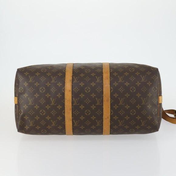 LOUIS VUITTON Monogram Keepall Bandouliere 50 Boston Bag M41416 LV Auth 155662