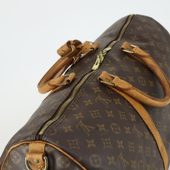 LOUIS VUITTON Monogram Keepall Bandouliere 50 Boston Bag M41416 LV Auth 155662