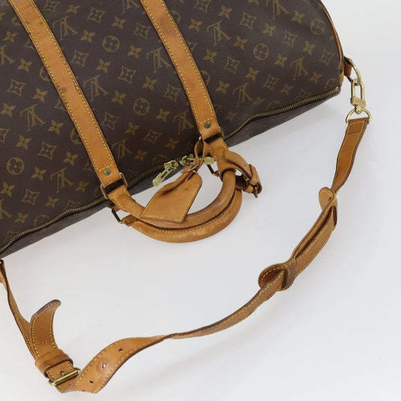 LOUIS VUITTON Monogram Keepall Bandouliere 50 Boston Bag M41416 LV Auth 155662
